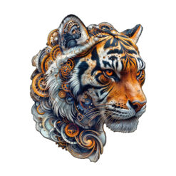 Wooden Jigsaw Puzzle –Golden mechanical tiger
