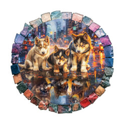 Wooden Jigsaw Puzzle – Gray wolf —My wish