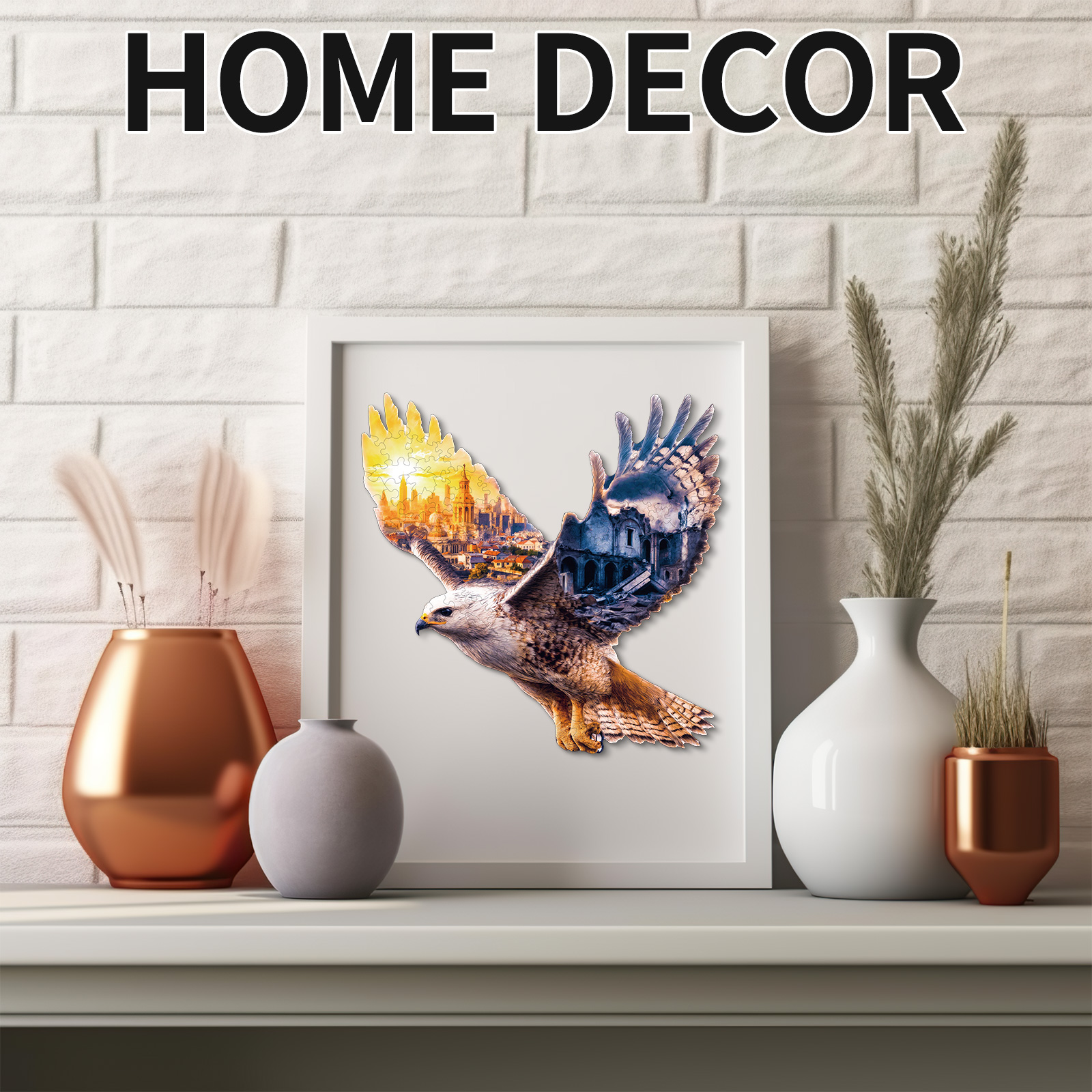 Wooden Jigsaw Puzzle – Mountain View Eagle - Image 9