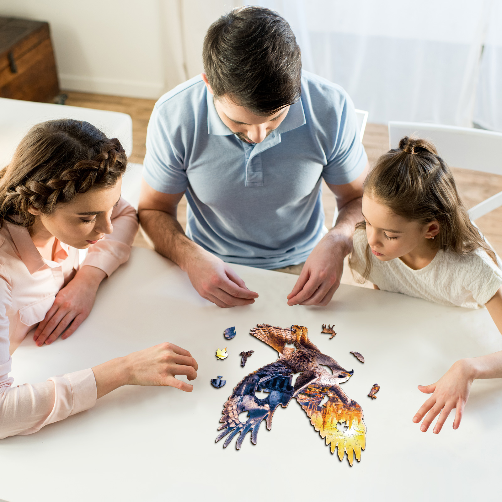 Wooden Jigsaw Puzzle – Mountain View Eagle - Image 8