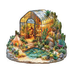 Wooden Jigsaw Puzzle – Oasis Greenhouse