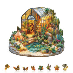 Alternative view of Wooden Jigsaw Puzzle – Oasis Greenhouse