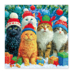 Wooden Jigsaw Puzzle –Santa Kitty