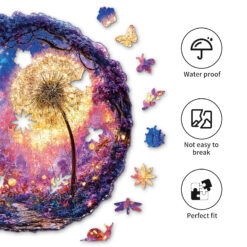 Alternative view of Wooden Jigsaw Puzzle – Starlight Plants