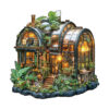 Wooden Jigsaw Puzzle – Steampunk greenhouse