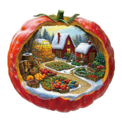 Wooden Jigsaw Puzzle – Tomato Winter Farm