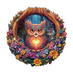 Wooden Jigsaw Puzzle – Loving Owl