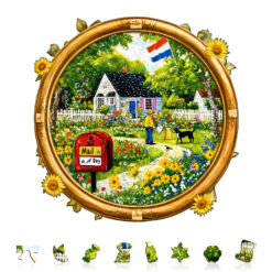 Alternative view of Wooden Jigsaw Puzzle – Mail Day