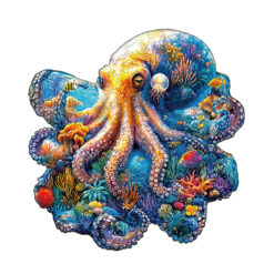 Wooden Jigsaw Puzzle – Underwater world-octopus