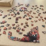 Custom Name Wooden Jigsaw Puzzle - Christmas Golden Retriever