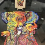 Wooden Jigsaw Puzzle-Elephant Puzzle Maternal Love