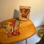 Wooden Jigsaw Puzzle-Elephant Puzzle Maternal Love