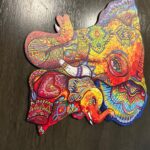 Wooden Jigsaw Puzzle-Elephant Puzzle Maternal Love