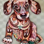 Wooden Jigsaw Puzzle-Dachshund