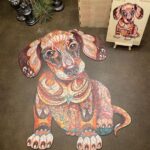 Wooden Jigsaw Puzzle-Dachshund