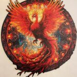 Wooden Jigsaw Puzzle-Phoenix
